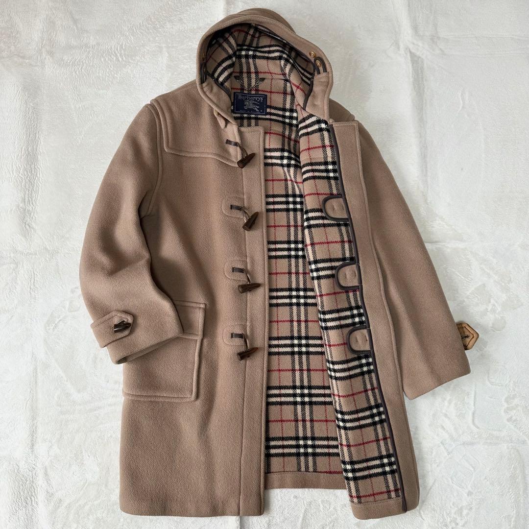 BURBERRY バーバリー ノバチェック ダッフルコート フード 英国製