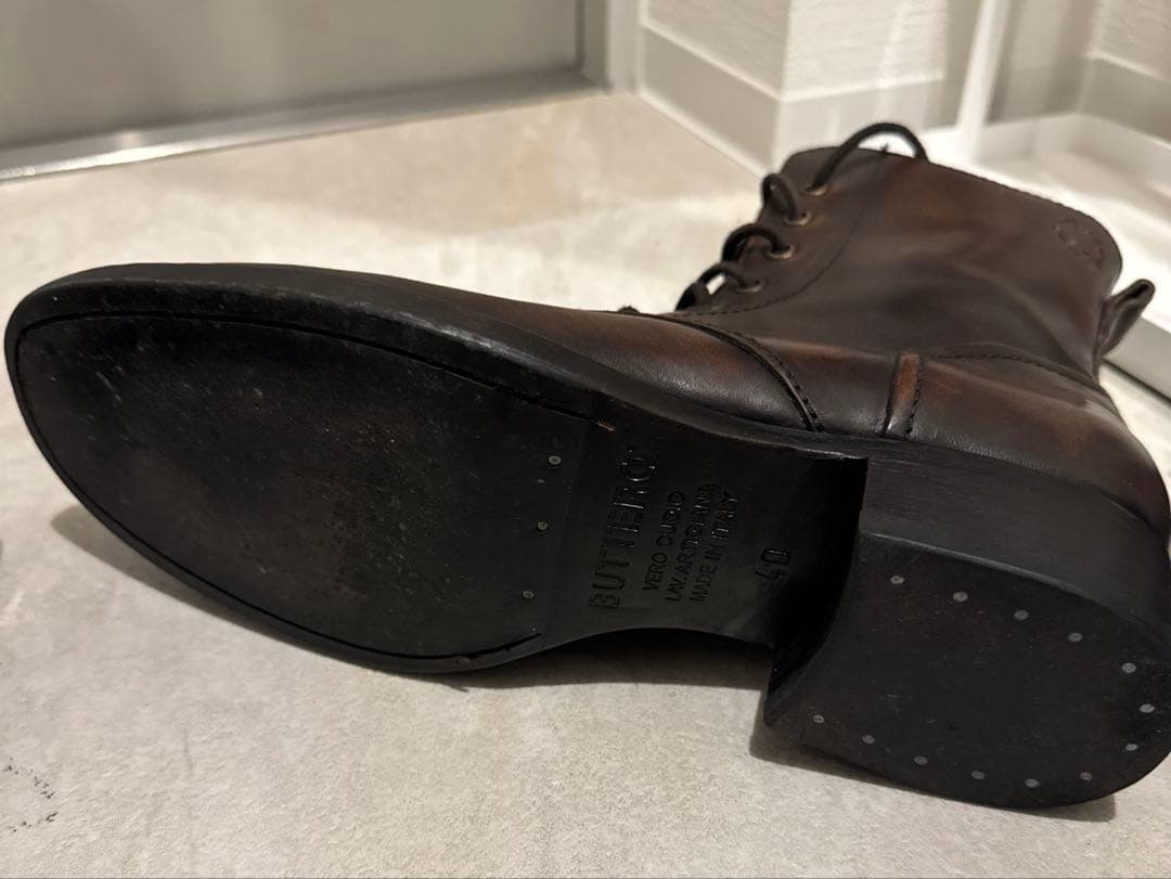 BUTTERO メンズレースアップブーツ B2904 カラー：ブラウン