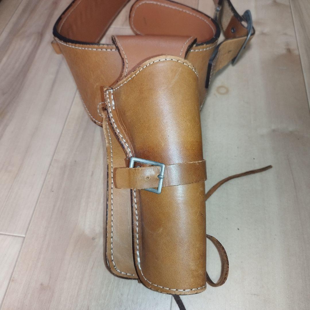 東京CMC ウエスタン ガンベルト ホルスター　飾り弾18個 本革 レザー