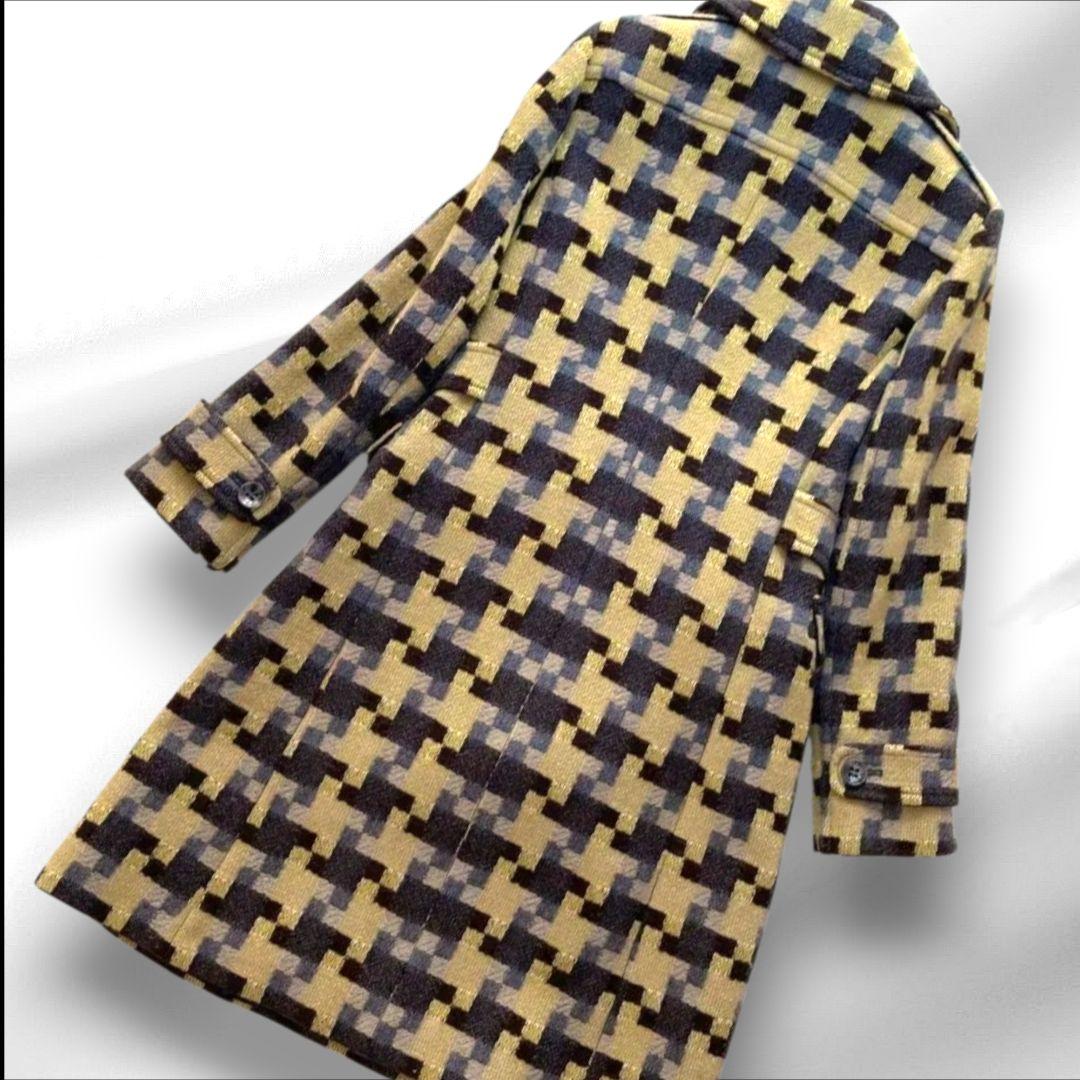 マックスマーラ MAX&CO ツイード ウールコート ベルテッド 38