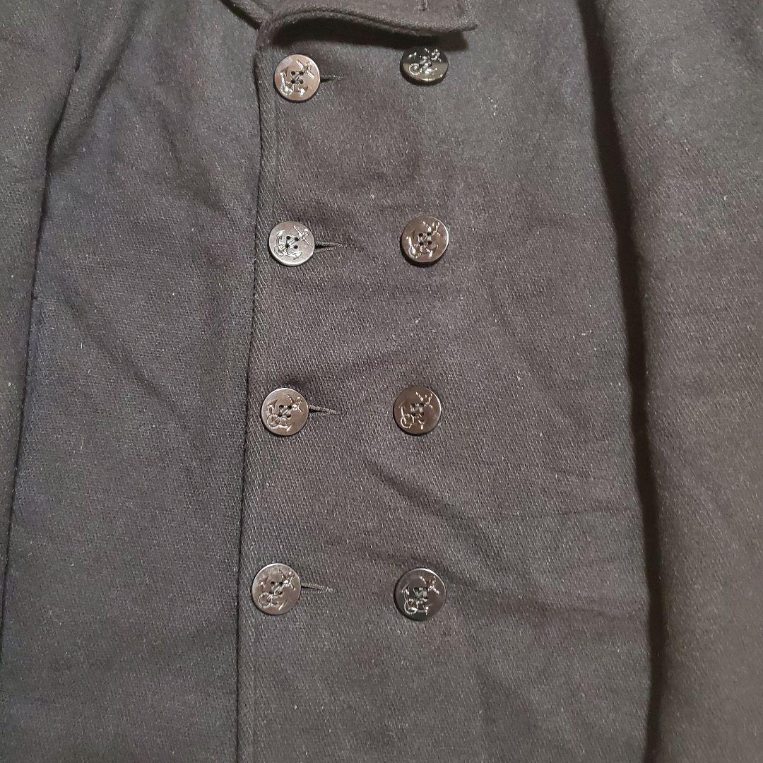70s 米軍実物 US NAVY ピーコート 48 USA製ブラック