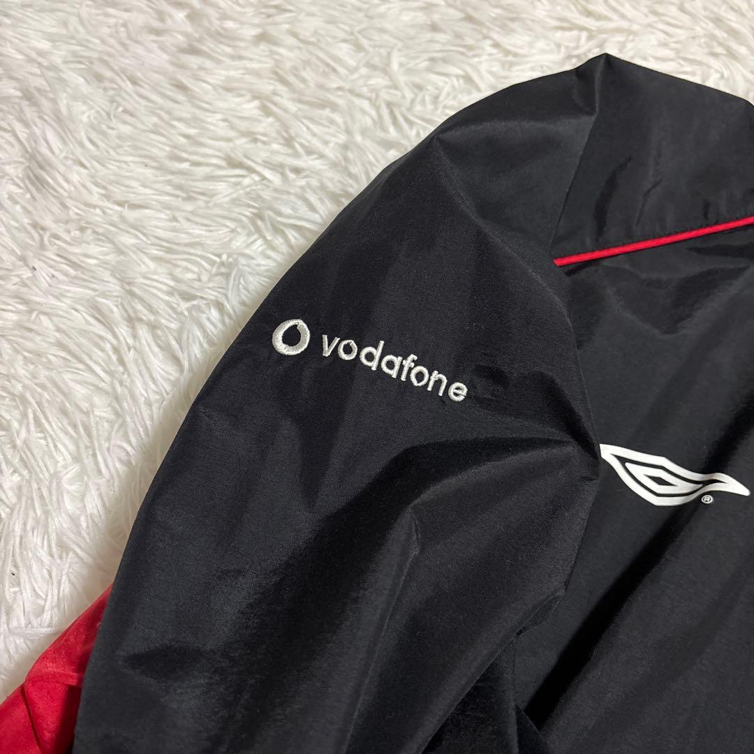 00s マンチェスターユナイテッド アンブロ ハーフジップ ナイロン ジャケット