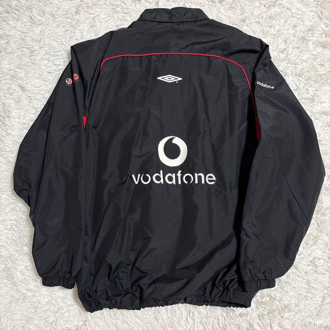 00s マンチェスターユナイテッド アンブロ ハーフジップ ナイロン ジャケット