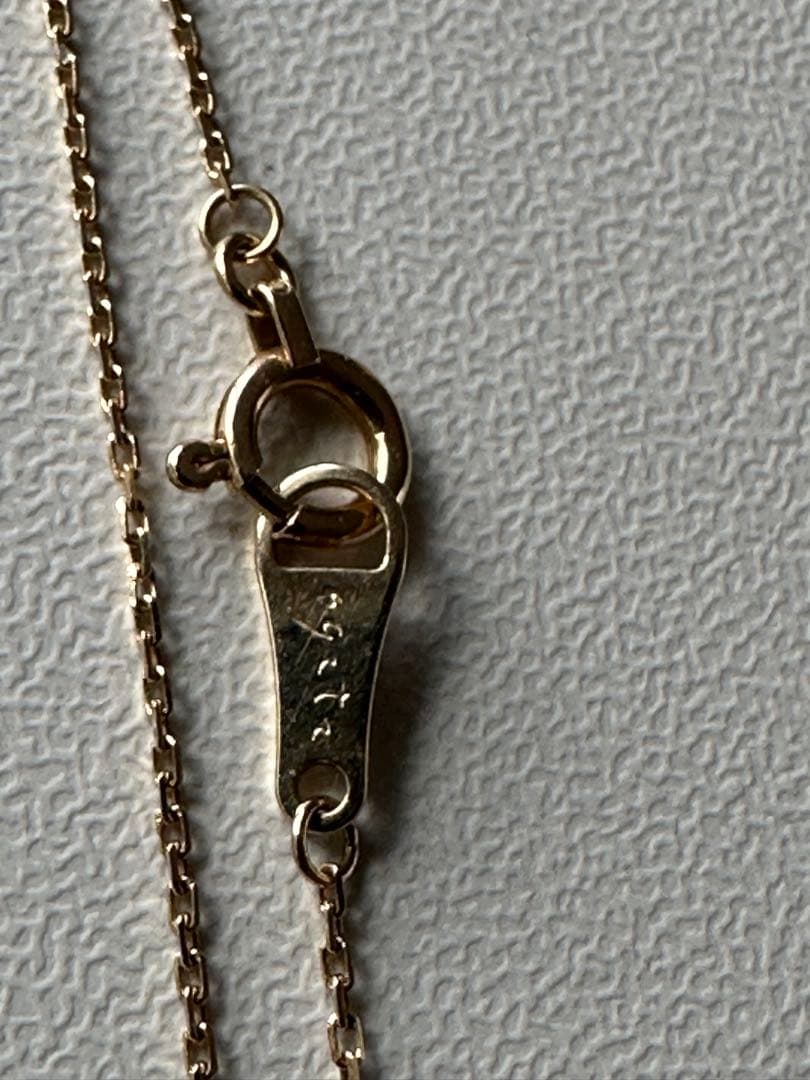 最終値下げageteアガットk10バケットカットダイヤネックレス0.04ct