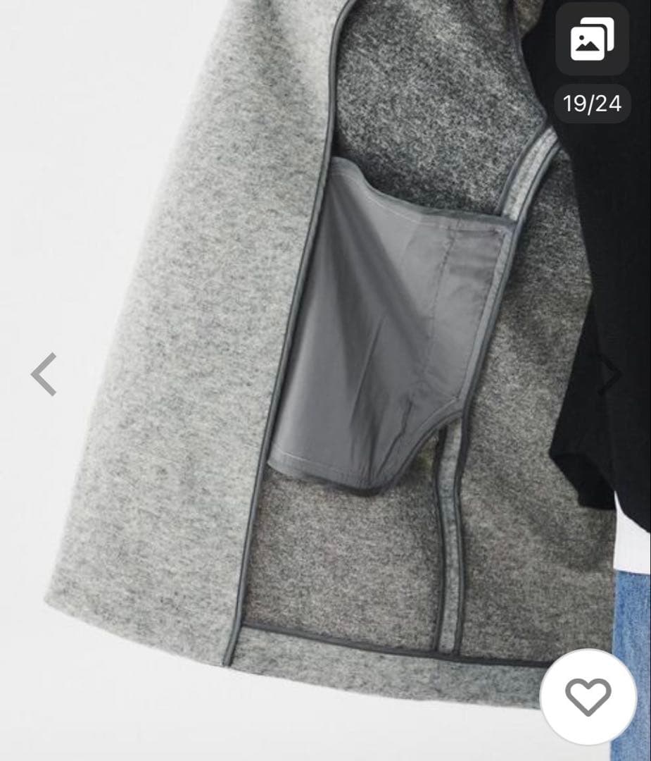 untitled チェスターコート