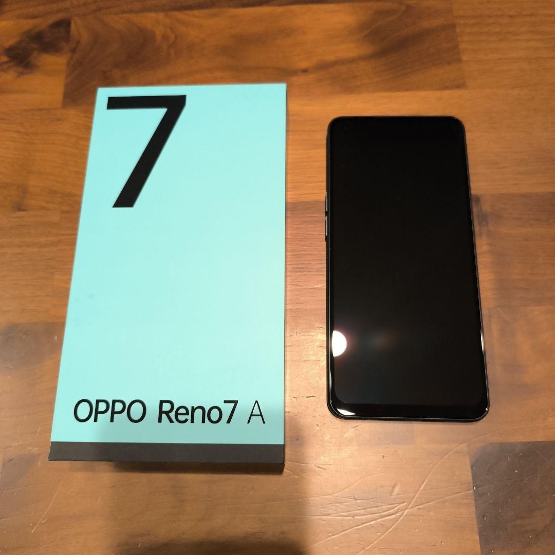 【コスパ◎】OPPO reno7a スターリーブラック　128GB