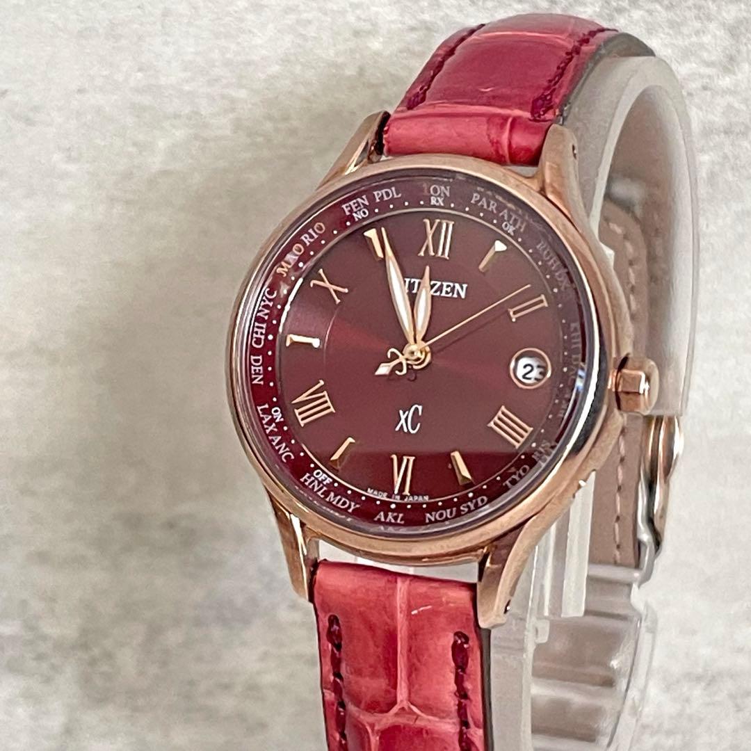 稼動品　美品　CITIZEN XC ハッピーフライト　電波ソーラー　腕時計