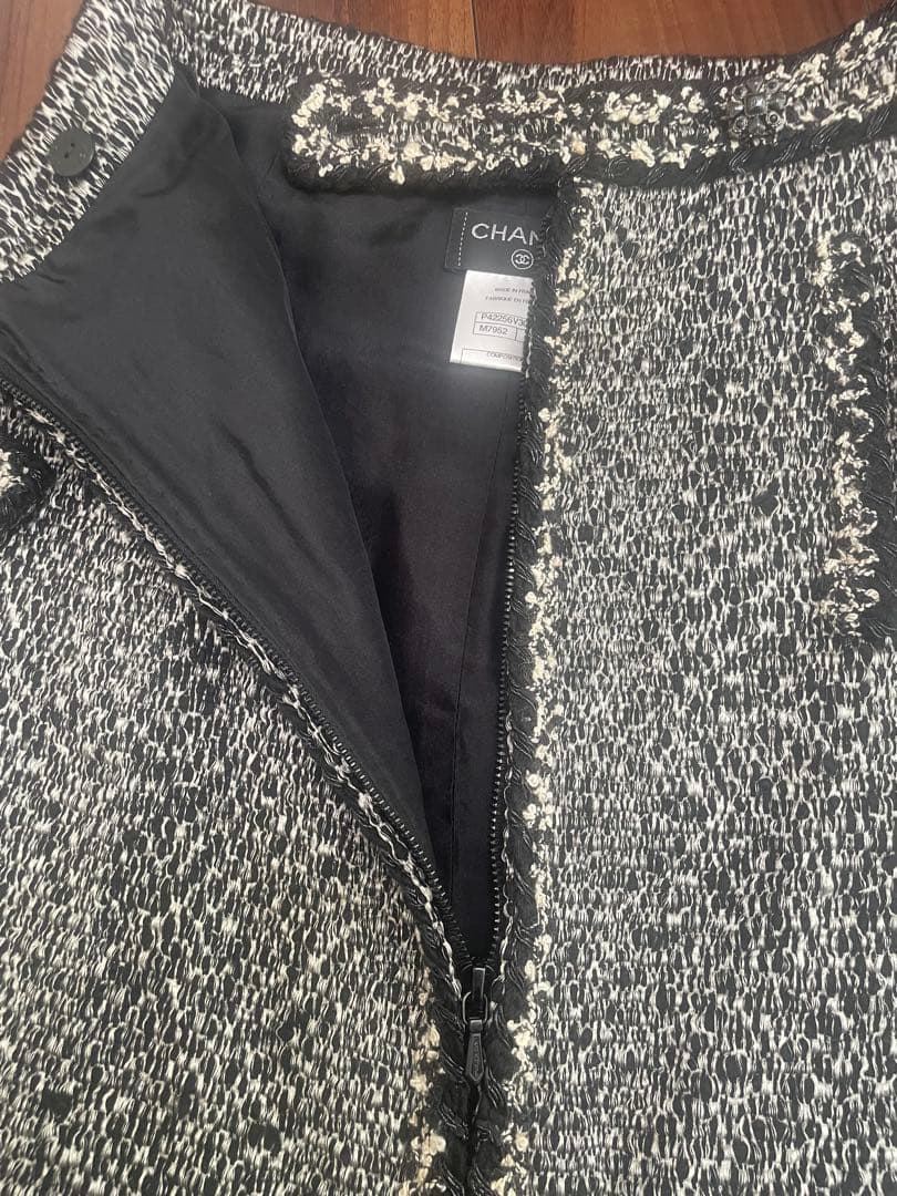 シャネル　CHANEL スカート　美品　ツイード生地