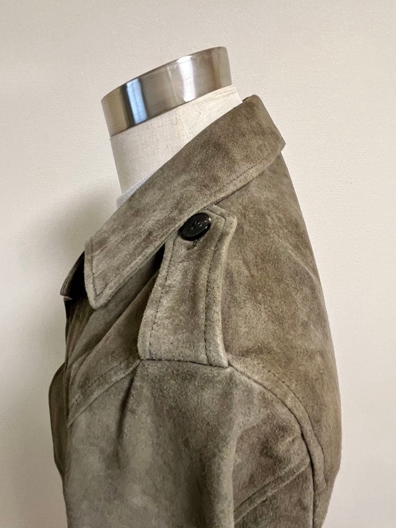 ETONNE エトネ スエード ミリタリージャケット Ｌ