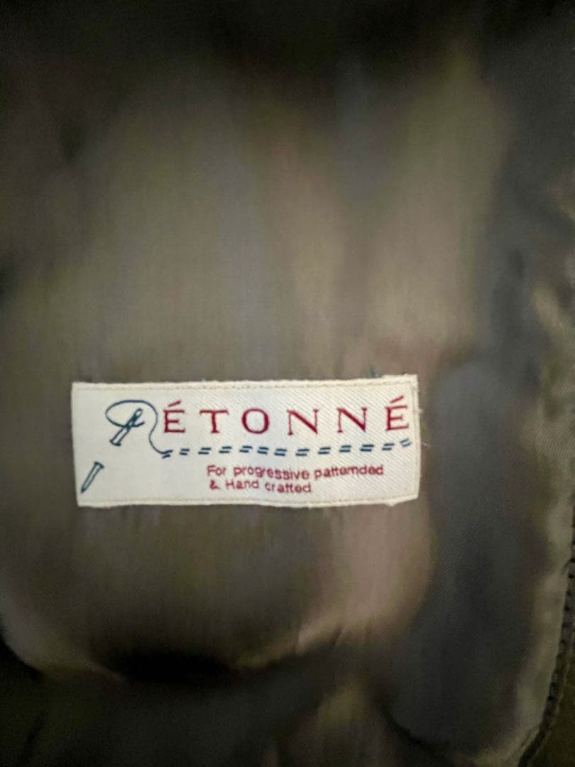 ETONNE エトネ スエード ミリタリージャケット Ｌ