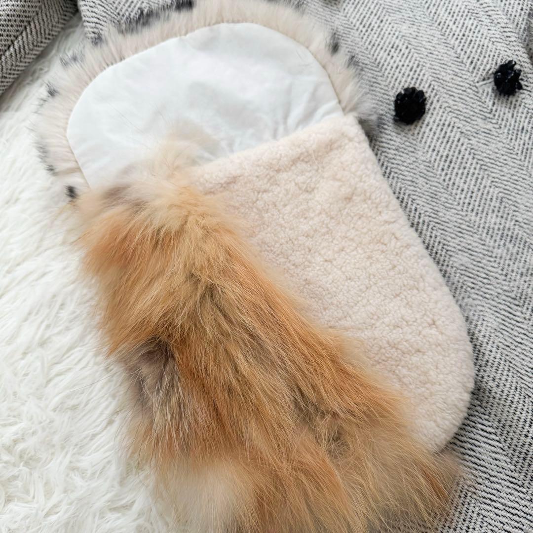 美品✨leur logette ロングコート ツイード ファー 花柄 ビジュー