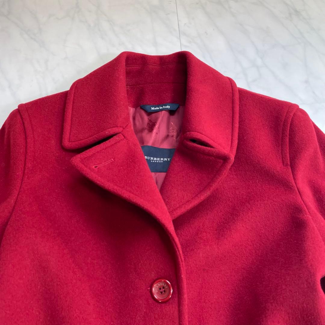 ✨極美品✨L バーバリーロンドン カシミヤ チェスターコート シャドーチェック