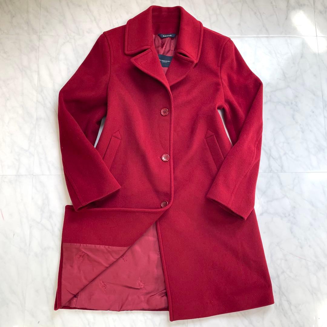 ✨極美品✨L バーバリーロンドン カシミヤ チェスターコート シャドーチェック