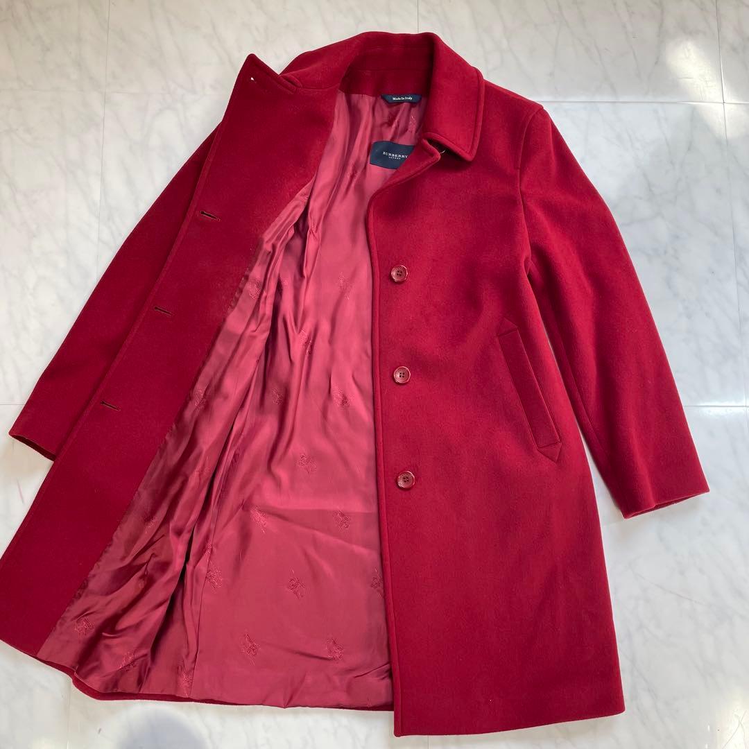 ✨極美品✨L バーバリーロンドン カシミヤ チェスターコート シャドーチェック