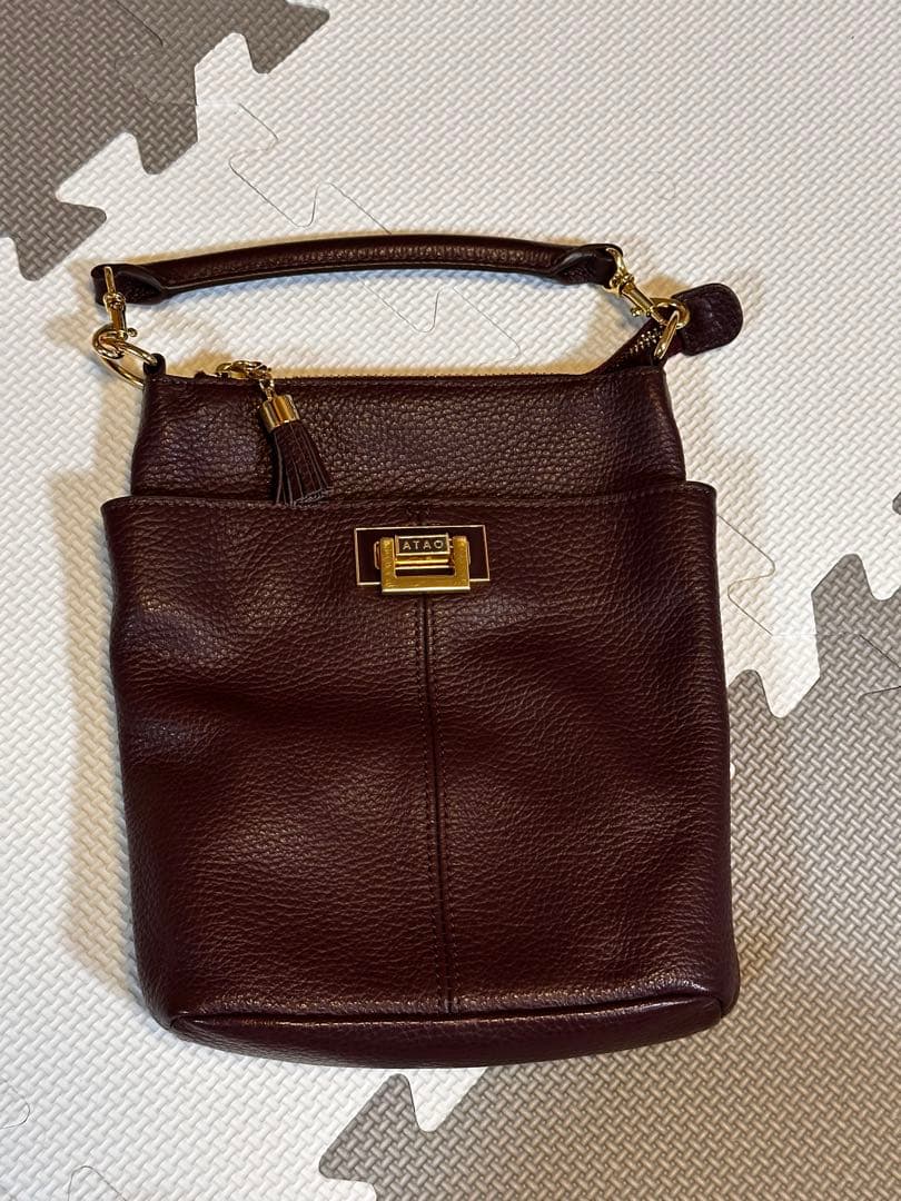 ATAO ホリデー／撥水レザーのデイリーポシェット　ミニショルダー