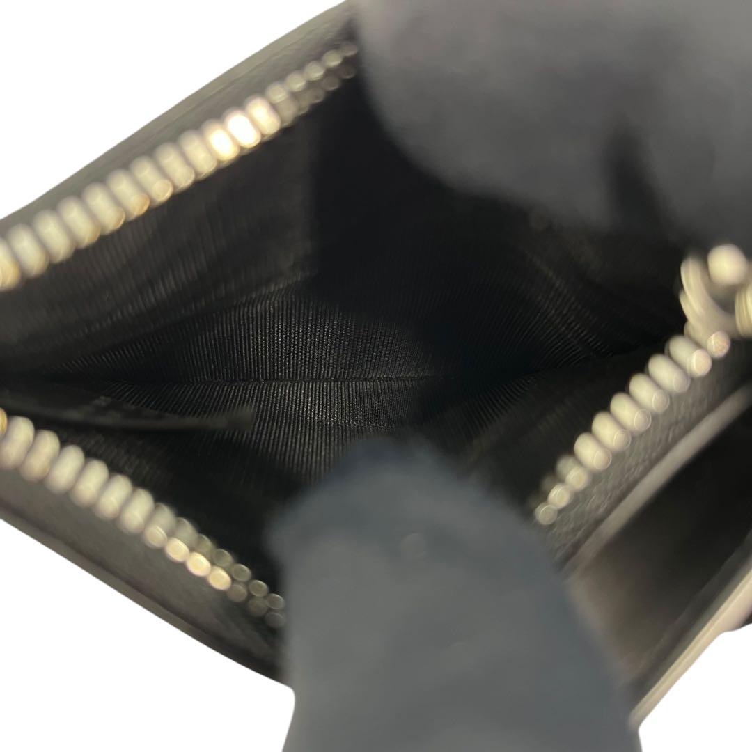 極美✨マルジェラ マネークリップ 4ステッチ レザー ファスナー ブラック