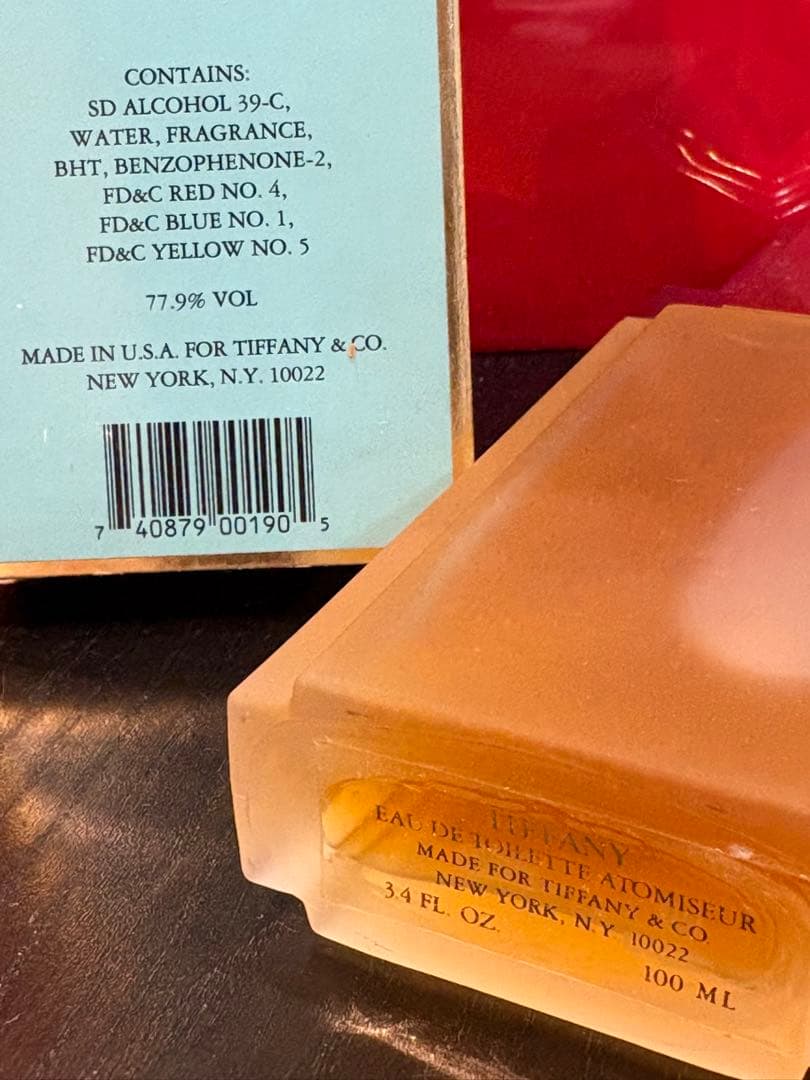 香水(女性用) Tiffany Eau de Toilette 100ml