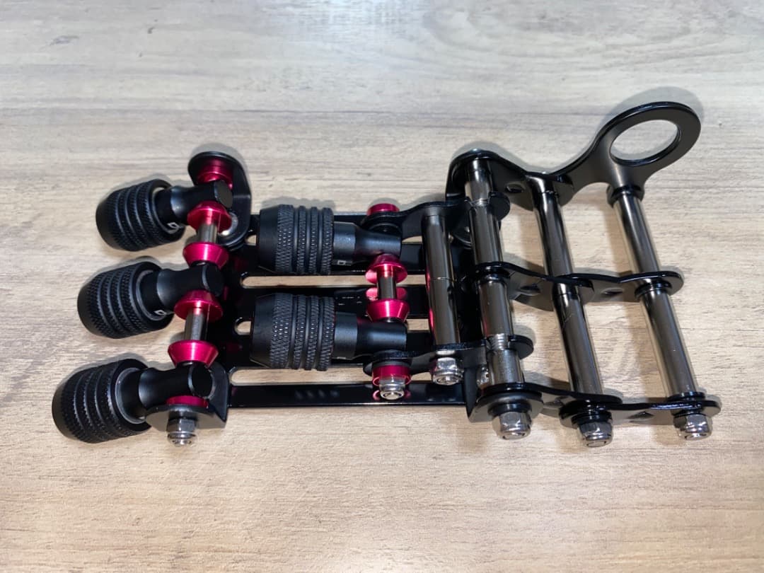 ビットホルダー5P付きベルトループ　ブラック×ピンク