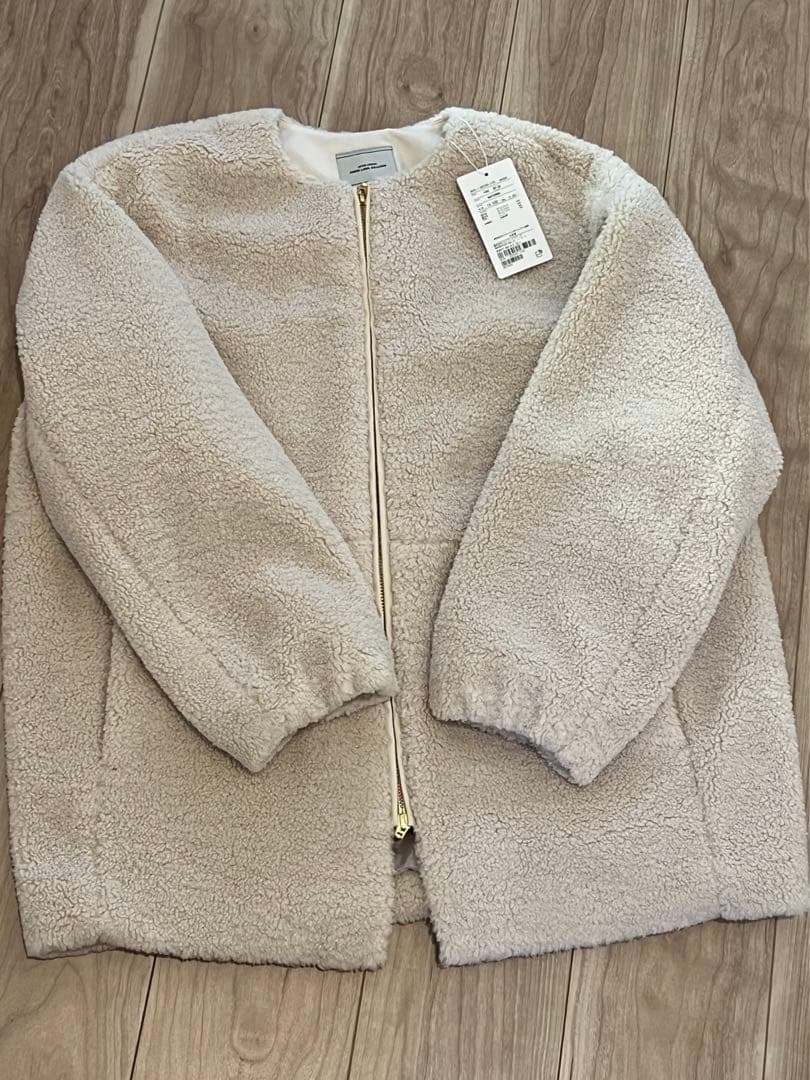 greenlabelrelaxing ボア ノーカラー ブルゾン