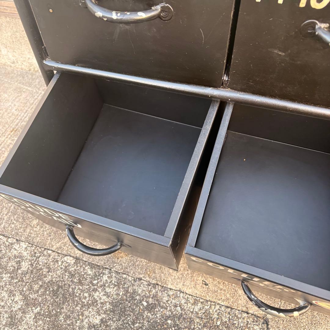 【送料込】スチールチェスト　縦型　12杯　インダストリアル