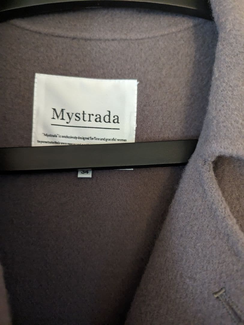 マイストラーダ　スタンドカラーロングコート　34