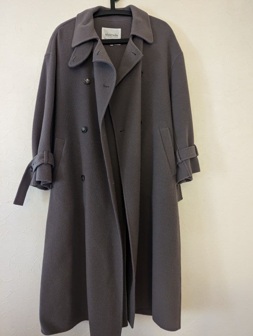 マイストラーダ　スタンドカラーロングコート　34