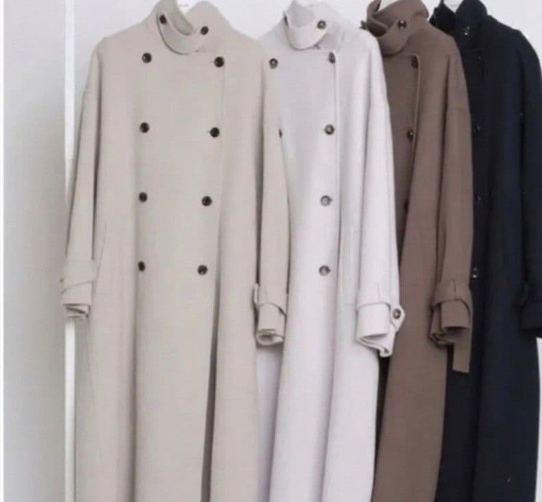 マイストラーダ　スタンドカラーロングコート　34