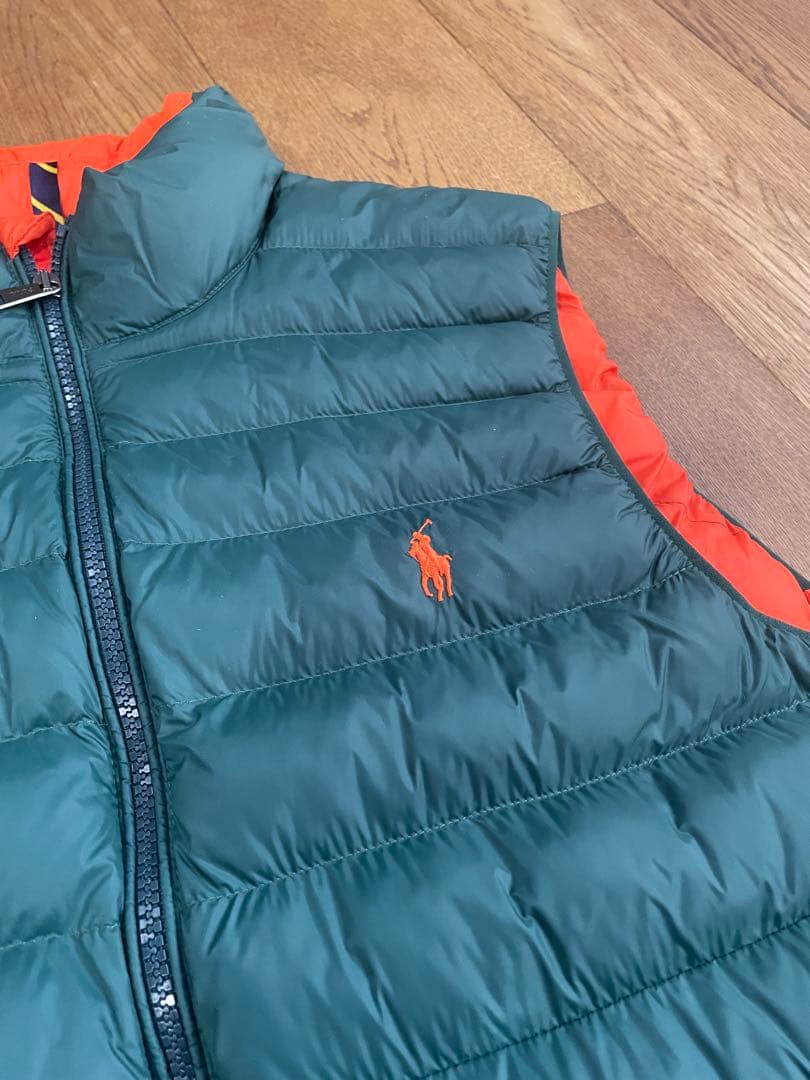 ポロラルフローレン　ダウンベスト Mサイズ　ダークグリーン