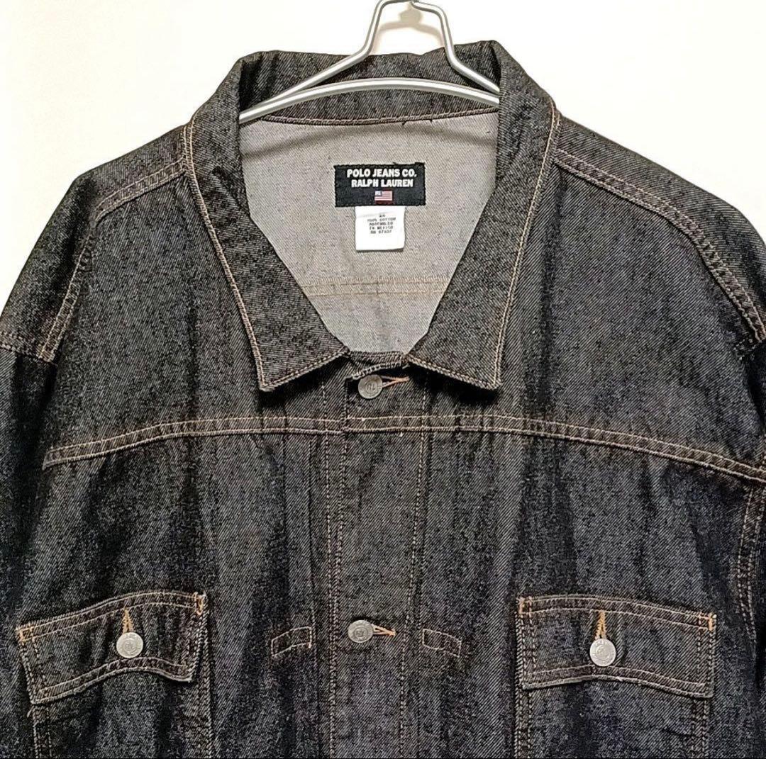 希少90s 4XL Polo jeans ラルフローレン2ndデニムジャケット