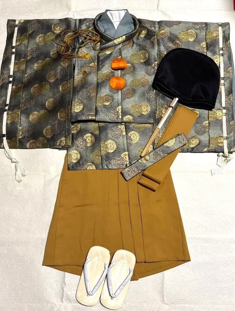 七五三　男の子　5歳　着物　着物セット　平安時代衣装　水干　美品