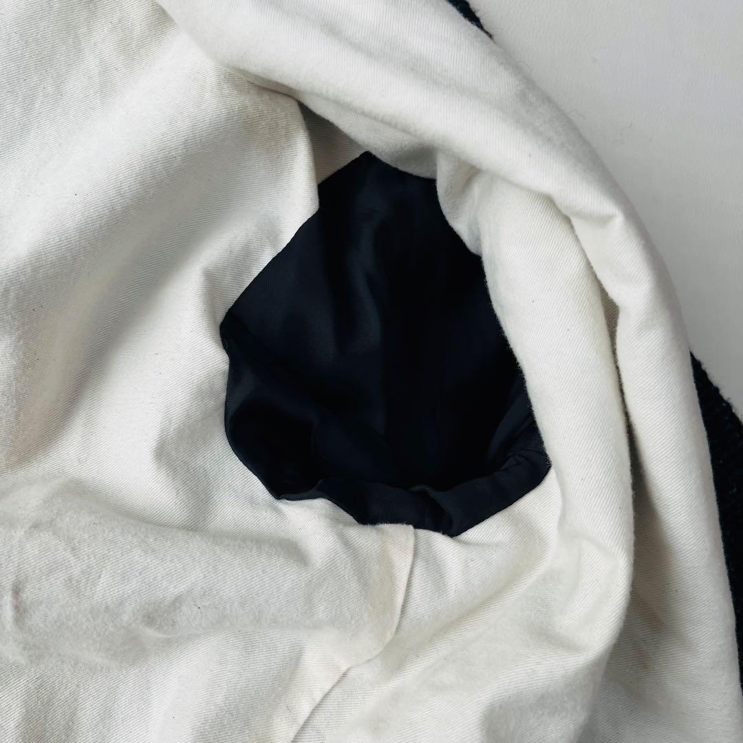 ユニヴァーサルティシュ アルパカ混 ノーカラー ツイード ジャケット 日本製