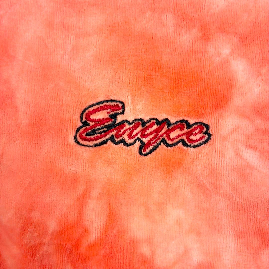 エニーチェ　ベロア　タイダイ　トラックトップ　ワンポイントロゴ　2XL　オレンジ