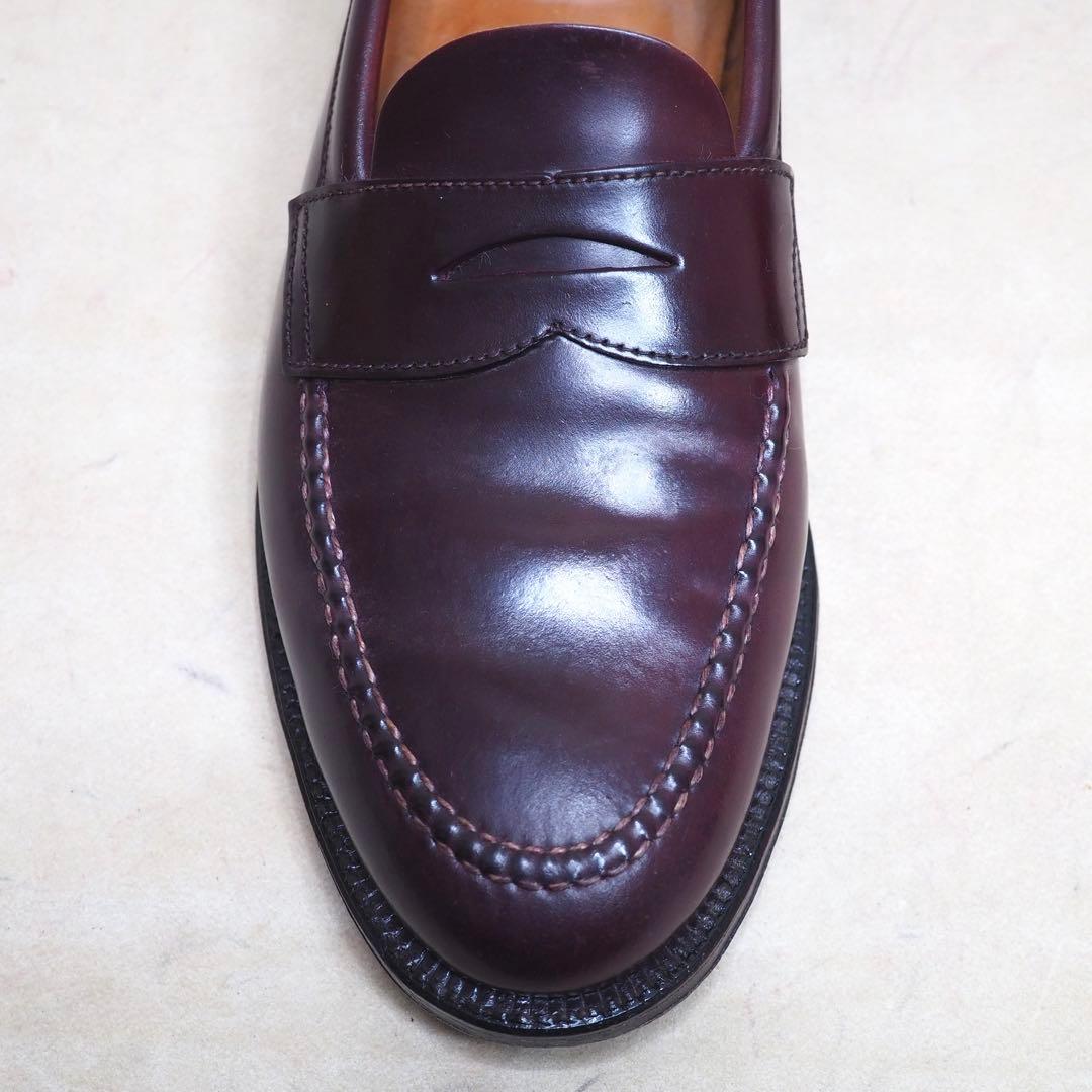 Alden x Brooks コードバンアンラインドペニーローファー 10.5D