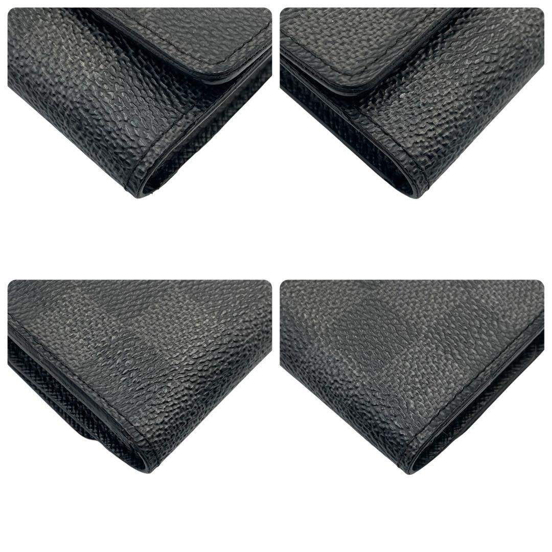 《超美品》 ルイヴィトン キーケース ダミエグラフィット ミュルティクレ 6連