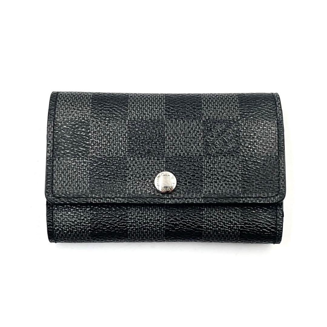 《超美品》 ルイヴィトン キーケース ダミエグラフィット ミュルティクレ 6連