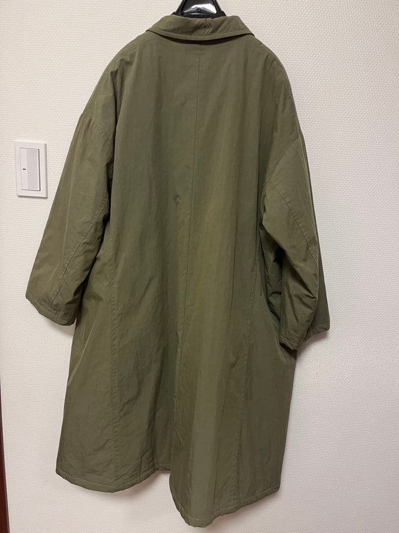seven　キルティング 中綿 コート カーキ