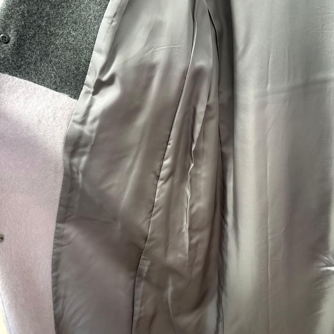 SUE UNDERCOVER チェスターコート グレー/ワイン