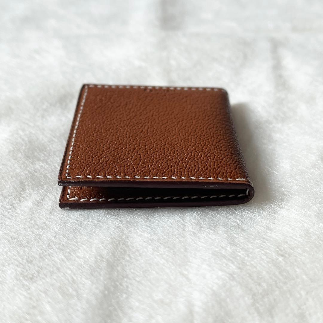 HERMES エルメス　ミニ フォトフレーム　クシュベル　ブラウン