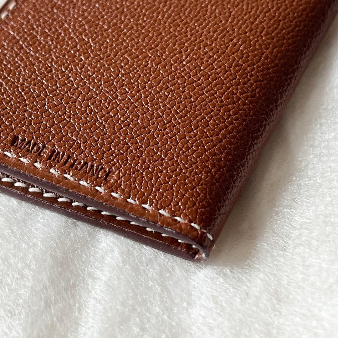 HERMES エルメス　ミニ フォトフレーム　クシュベル　ブラウン