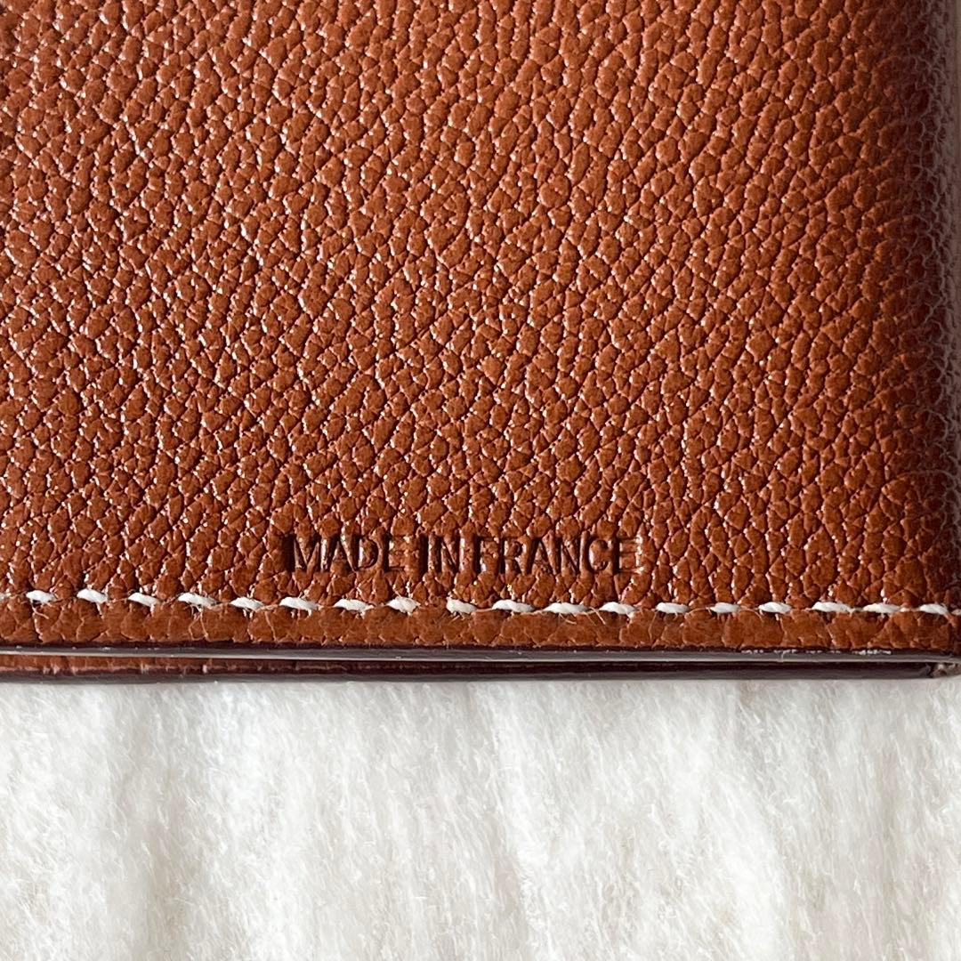 HERMES エルメス　ミニ フォトフレーム　クシュベル　ブラウン