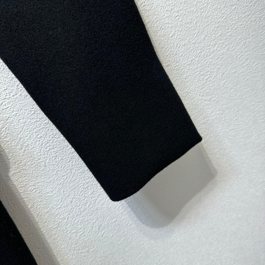 希少 美品 JIL SANDER ウール カシミヤ 変形 チェスターコート 36