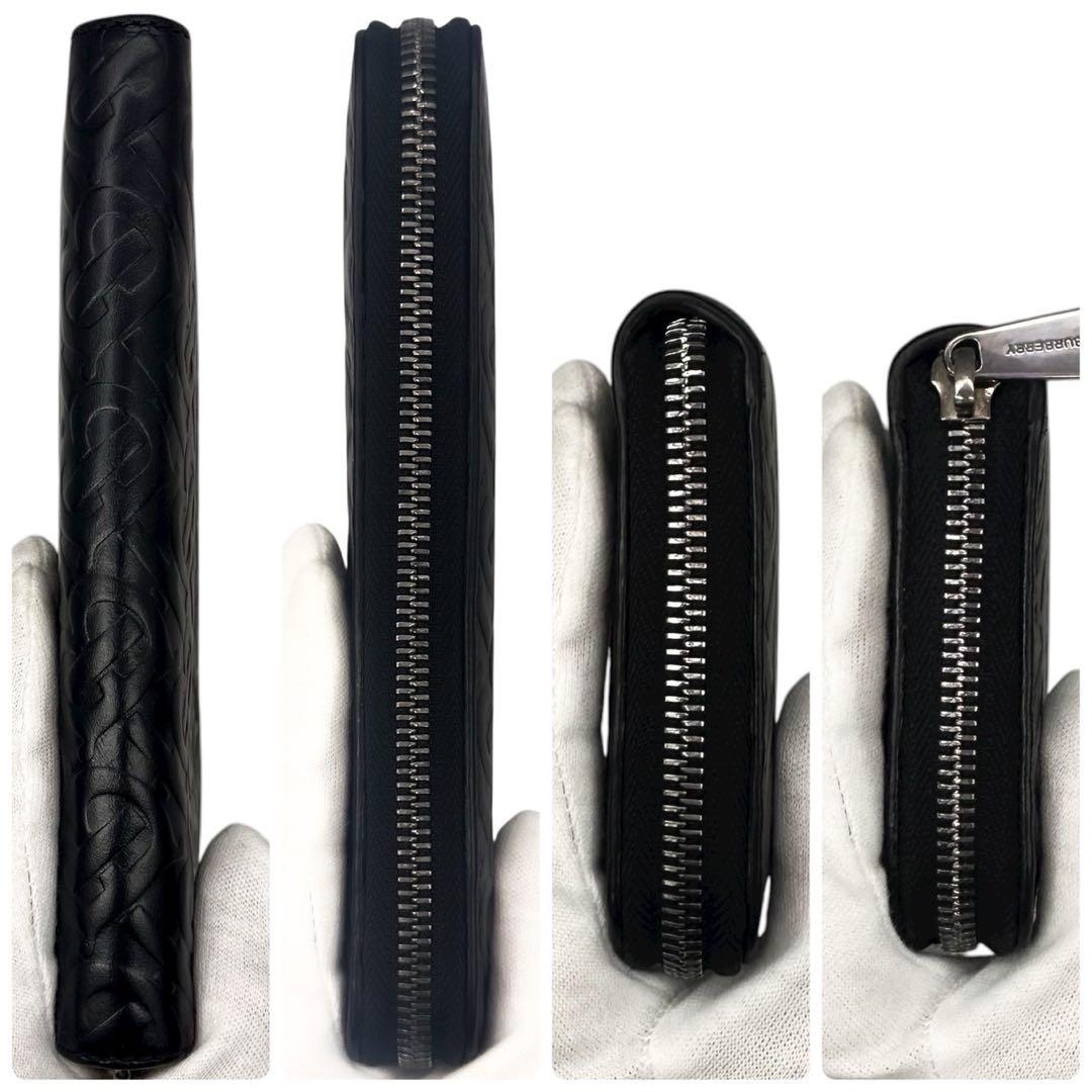 極美品 バーバリー TBモノグラム 長財布 小銭入れ  カード コンパクト