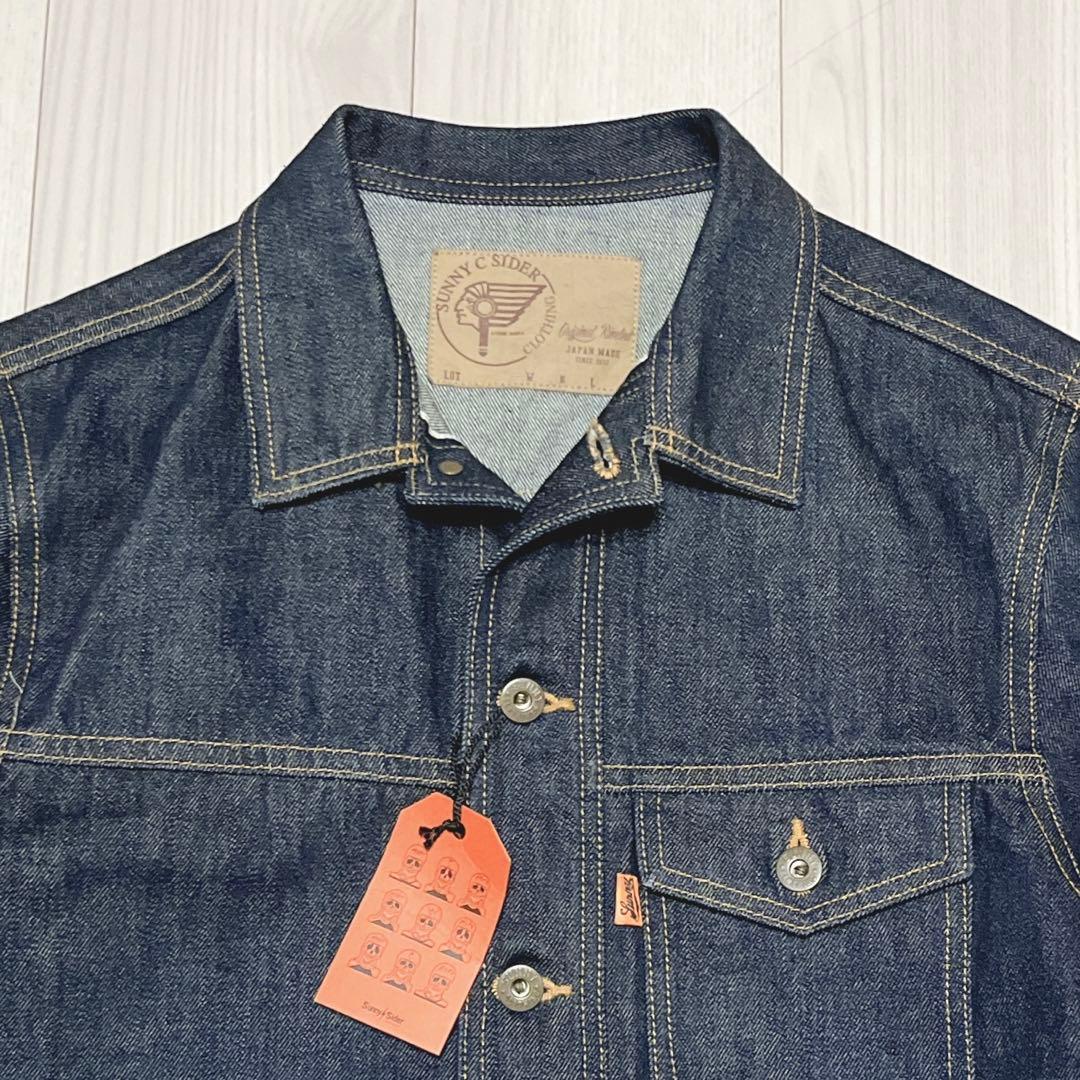未使用タグ付 Sunny C Sider デニムカバーオール 赤耳 濃紺