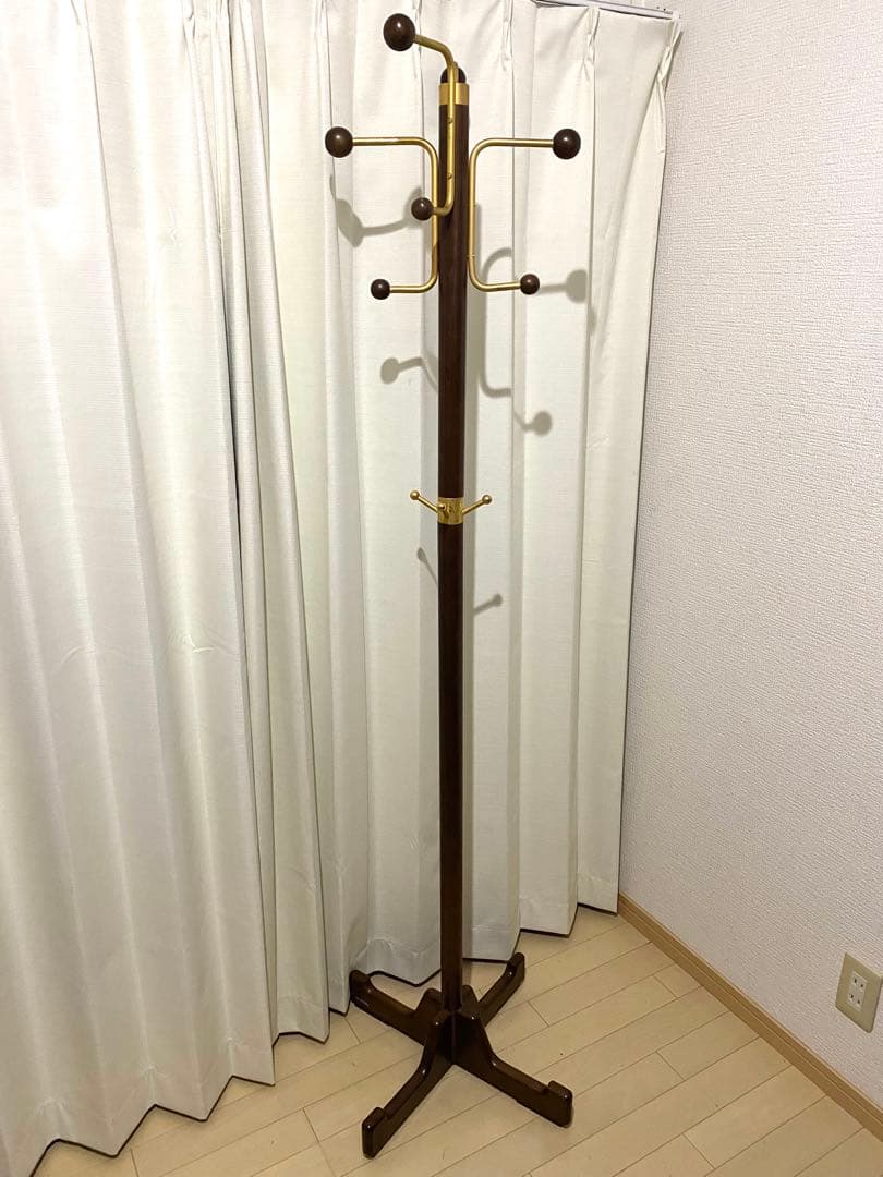 カリモク コートハンガー ポールハンガー 木製 帽子ラック ツリー