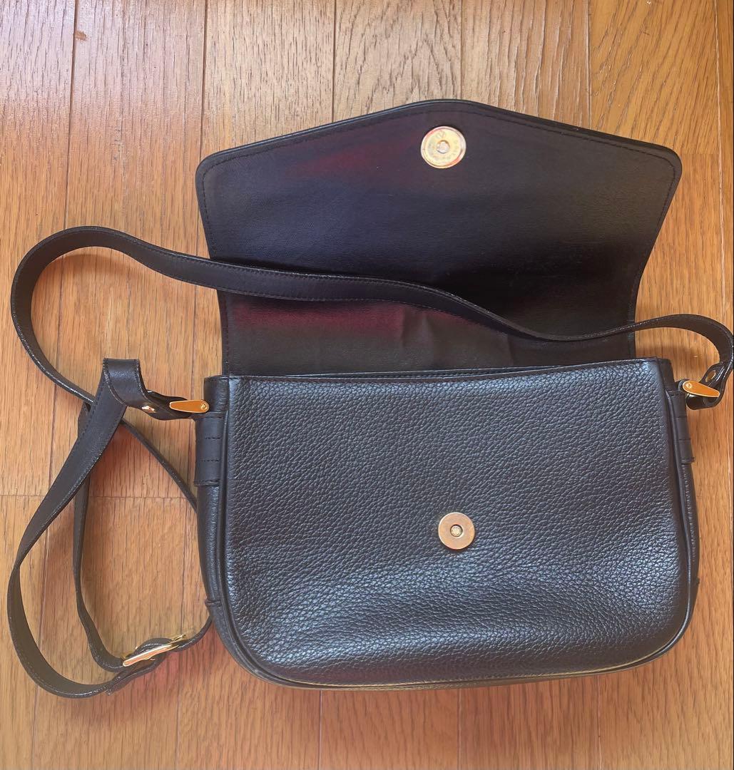 バーバリー レザー ショルダーバッグ ブラック ノバチェック 内側柄