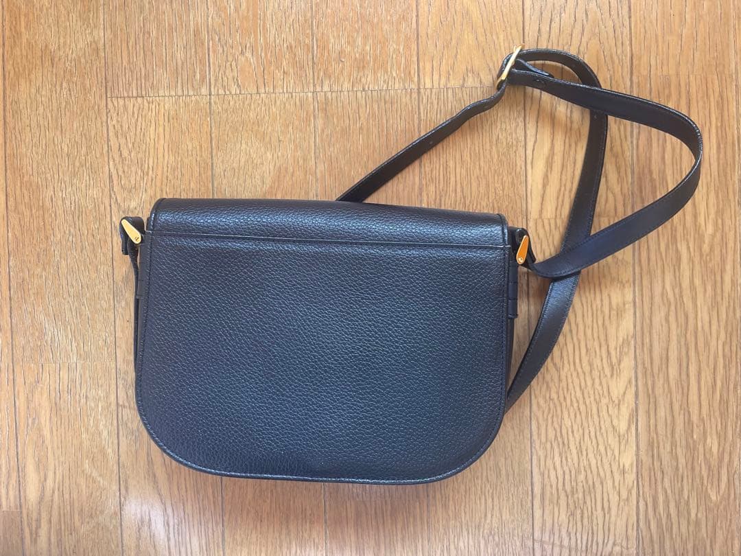 バーバリー レザー ショルダーバッグ ブラック ノバチェック 内側柄