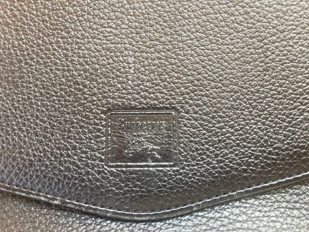 バーバリー レザー ショルダーバッグ ブラック ノバチェック 内側柄