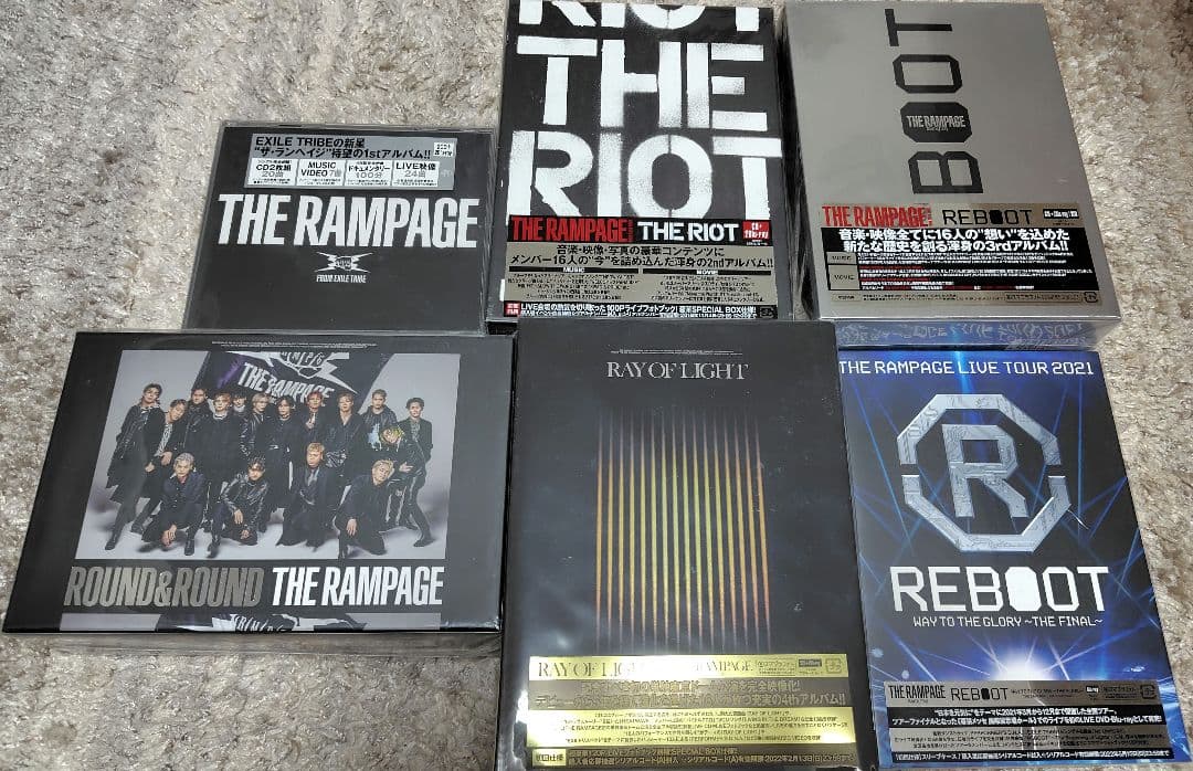 THE RAMPAGE アルバム　CD＋Blu-ray 6点セット