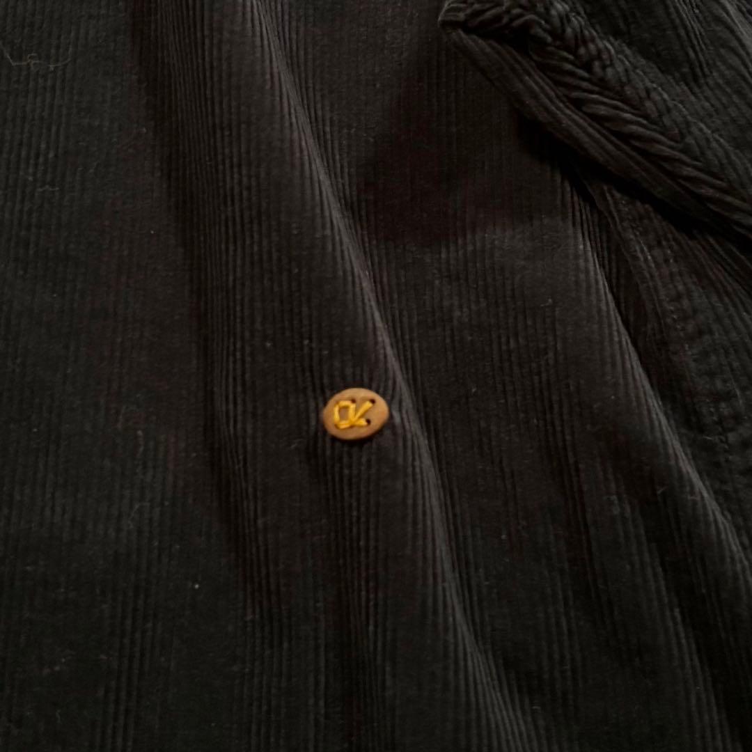 たーぼー美品✨45R コーデュロイ　フレア ドレス ワンピース