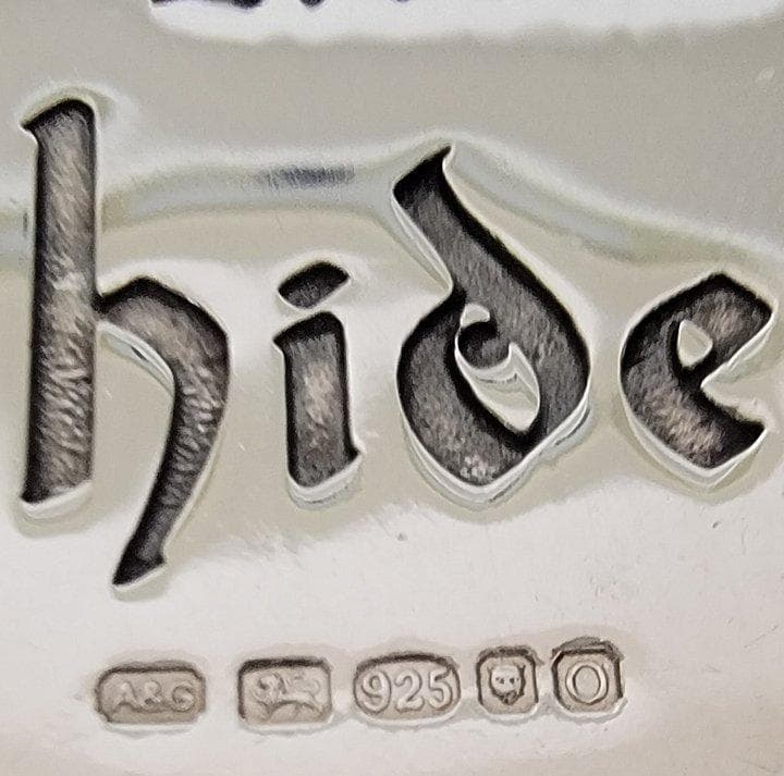 Hide + A&G 長方形 ペンダントトップ シルバー925